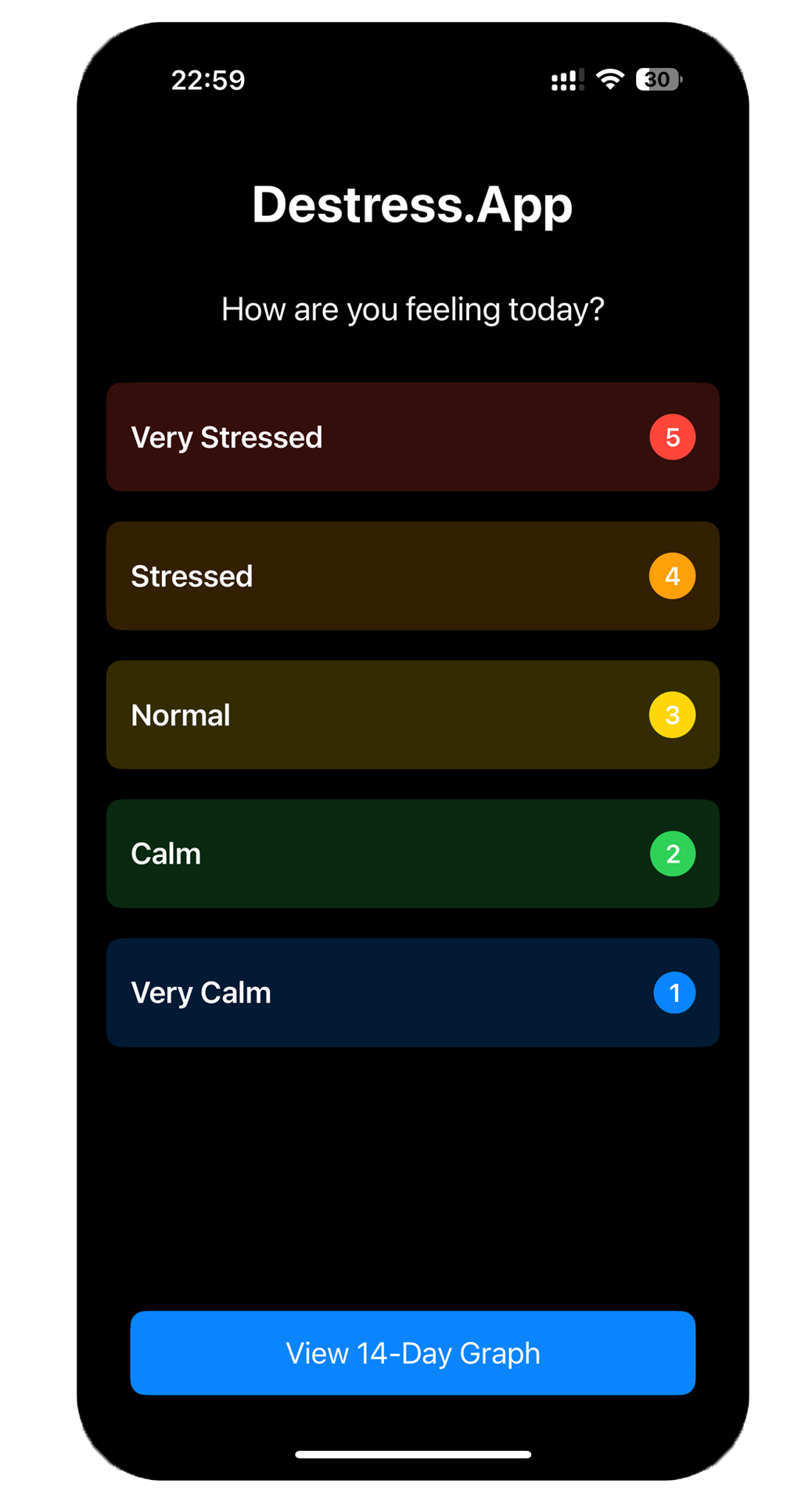 Destress.App Mockup